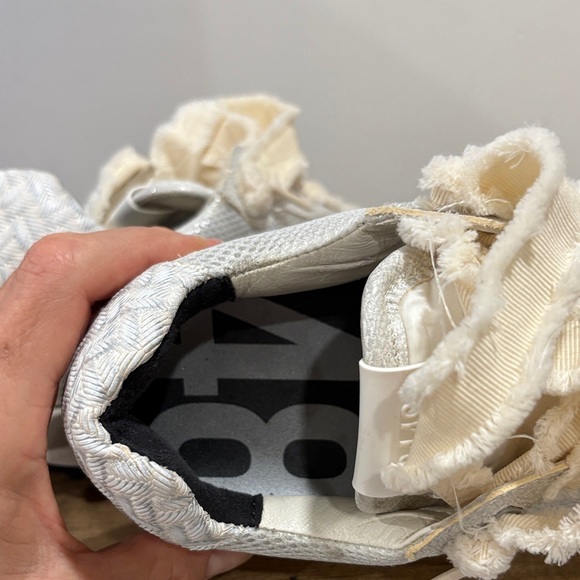 P448 Women's Textured White Sneakers Cancun SZ 39 (8) - Picture 7 of 15